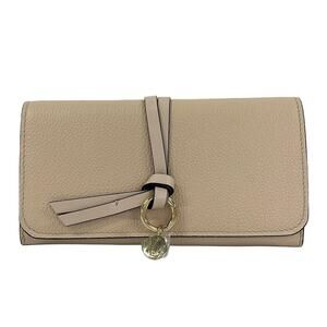 Chloé Alphabet Long Wallet CHC21WP715F576J5 Grain Leather Shiny Calfskin